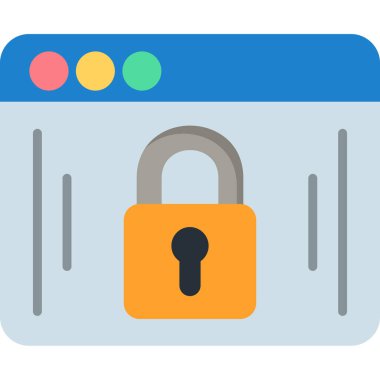 güvenlik kilidi vektör simgesi