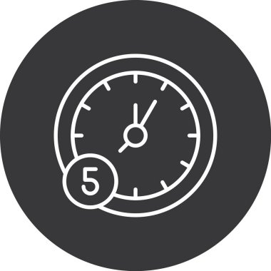 Bir kronometre simgesinin vektör çizimi