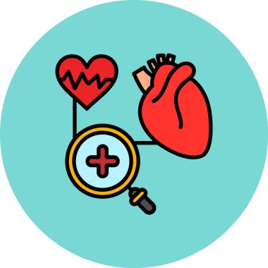 Tıbbi sağlık hizmeti düz simgesi, vektör, illüstrasyon,