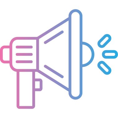 Hoparlör. Web simgesi vektör illüstrasyonu