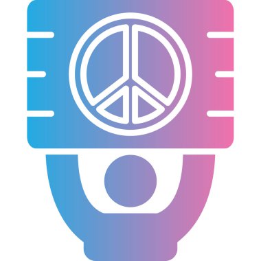 Barış simgesinin gösterimi