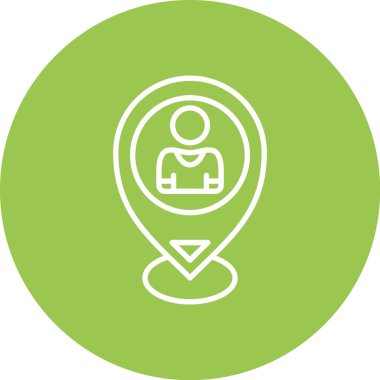 konum simgesi vektör illüstrasyonu