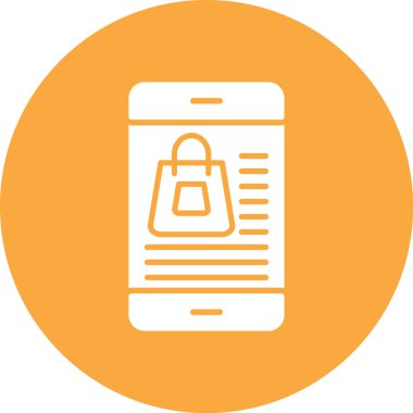 Akıllı telefon simgesinin vektör illüstrasyonu