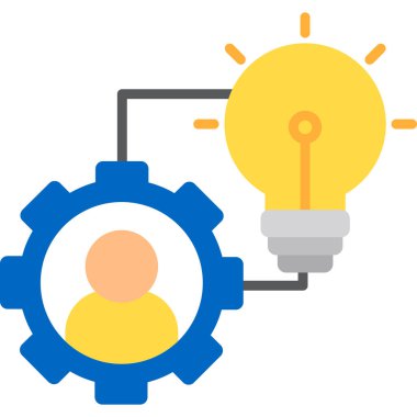 ampul fikri dişli simgesi