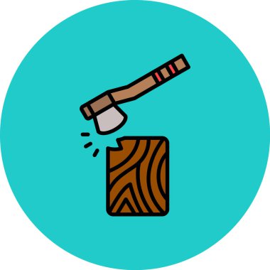 Cam ikonlu ahşap bir namlunun vektör çizimi