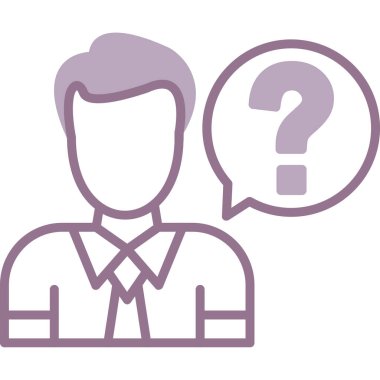 Soru işareti olan iş adamı