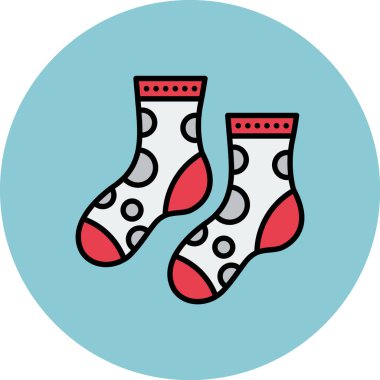 çorap simgesi vektör illüstrasyonu