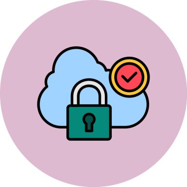 bulut hesaplama vektörü simgesi