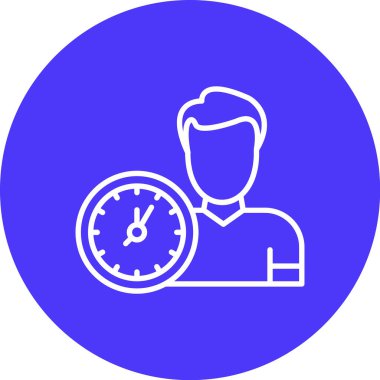 Saat simgesinin vektör illüstrasyonu