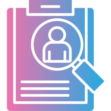 Kimlik kartı simgesi. vektör illüstrasyonu