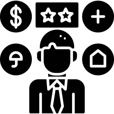 kullanıcı yöneticisi düz vektör simgesi