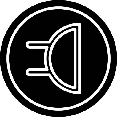 Siyah bir simgenin vektör illüstrasyonu