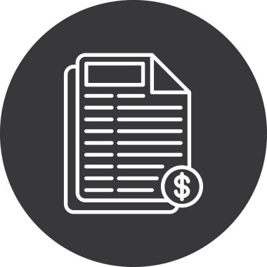 Belgenin vektör illüstrasyonu, basit vektör simgesi