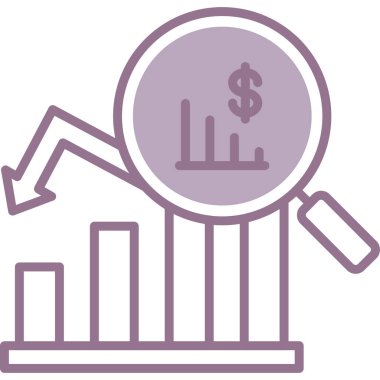 Dolar. Web simgesi basit illüstrasyon