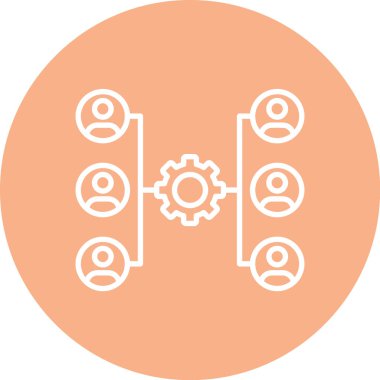 Seo ve simgenin vektör illüstrasyonu