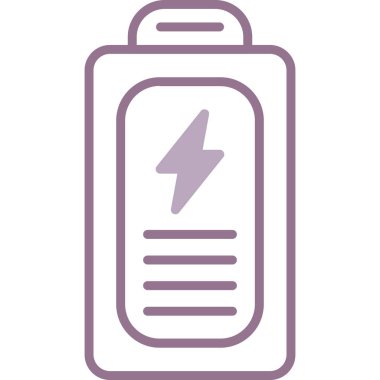 pil simgesi, vektör illüstrasyonu