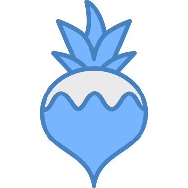 Yılbaşı dekorasyon simgesi, vektör illüstrasyonu