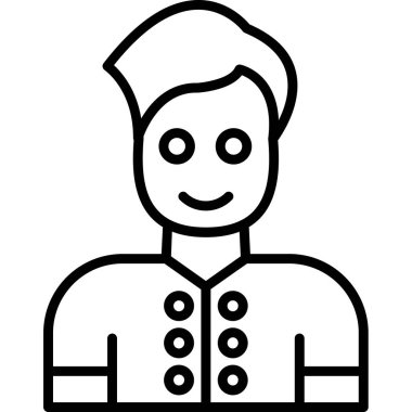 asker simgesi, basit vektör illüstrasyonu