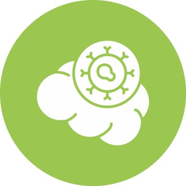 Bulut ayarları dairesel simge sembolü