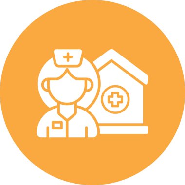 Doktor vektör ikonu. Basit resimleme