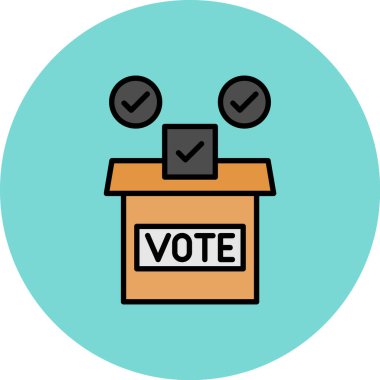 oy simgesi, vektör illüstrasyonu