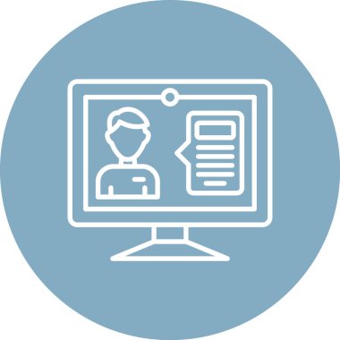 Modern simgenin vektör illüstrasyonu