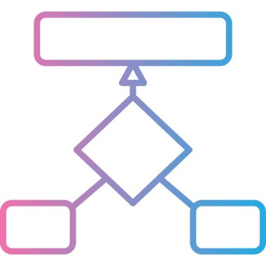 hiyerarşi. Web simgesi basit illüstrasyon