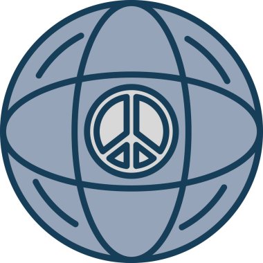 dünya küresi simgesi, vektör tasarımı