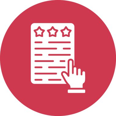 Bir kırmızı yıldız simgesinin vektör illüstrasyonu