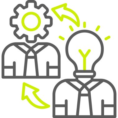 Yaratıcı bir fikir. Basit illüstrasyon