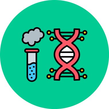 DNA simgesi vektör illüstrasyonu