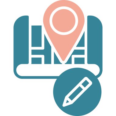 Harita işaretleyici. Web simgesi