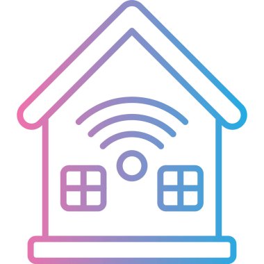 Kablosuz. Web simgesi basit illüstrasyon