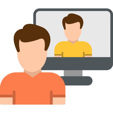 Video konferansı. Basit resimleme