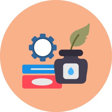 Bir çiçeğin vektör illüstrasyonu