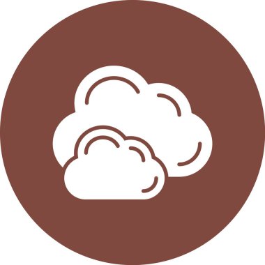 Bulut simgesi vektör illüstrasyonu