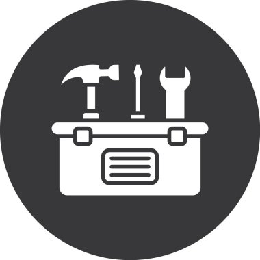 Modern oto tamir simgesinin vektör illüstrasyonu