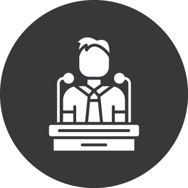 Bir dizüstü bilgisayar simgesinin vektör illüstrasyonu