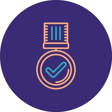 Denetim listesi basit simgesi, vektör çizim