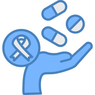 - Uyuşturucu. Web simgesi basit illüstrasyon