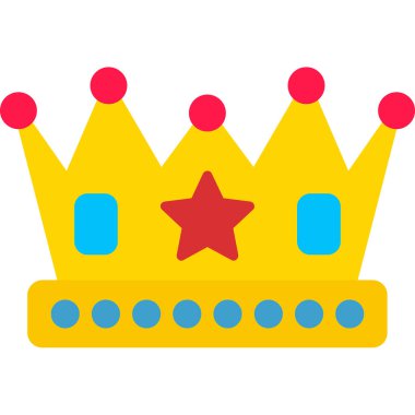 Taç simgesi, çizgi film tarzı.