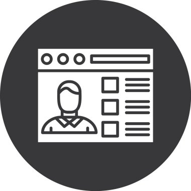 Basit bir simgenin vektör illüstrasyonu