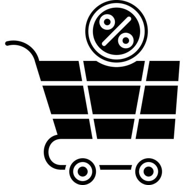 Taslak biçimli alışveriş ekommerce simgesi