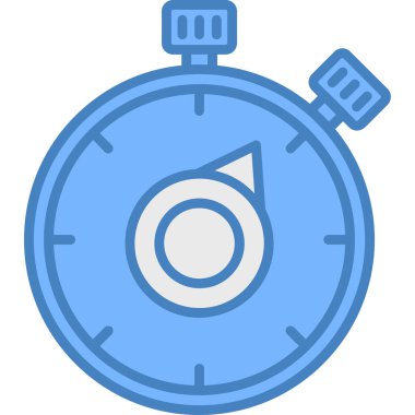 Kronometre Web simgesi basit illüstrasyon