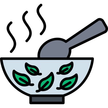 Yemek pişirmek. Web simgesi basit illüstrasyon