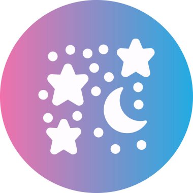 Ay simgesinin vektör illüstrasyonu