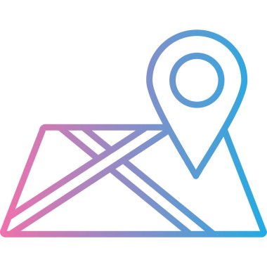 Harita konumu vektör simgesi