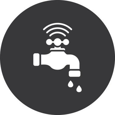 Bir musluğun ikonunun vektör çizimi