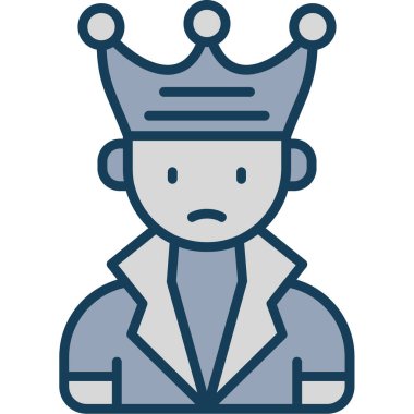 simge vektör çizim Kral