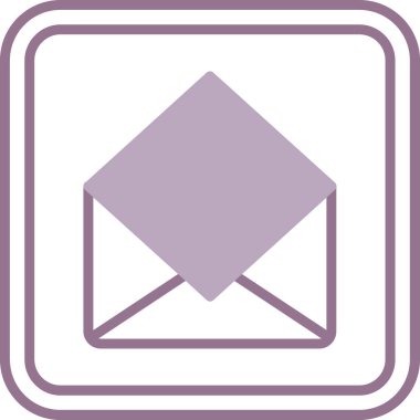 Zarf. Web simgesi basit illüstrasyon